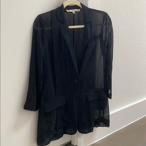 Rachel Roy Sheer Blazer 1/4 sleeves